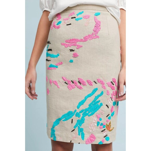 Anthropologie Albury Textured Pencil Skirt by Tracy Reese Sz. 2 See Description - Picture 6 of 16